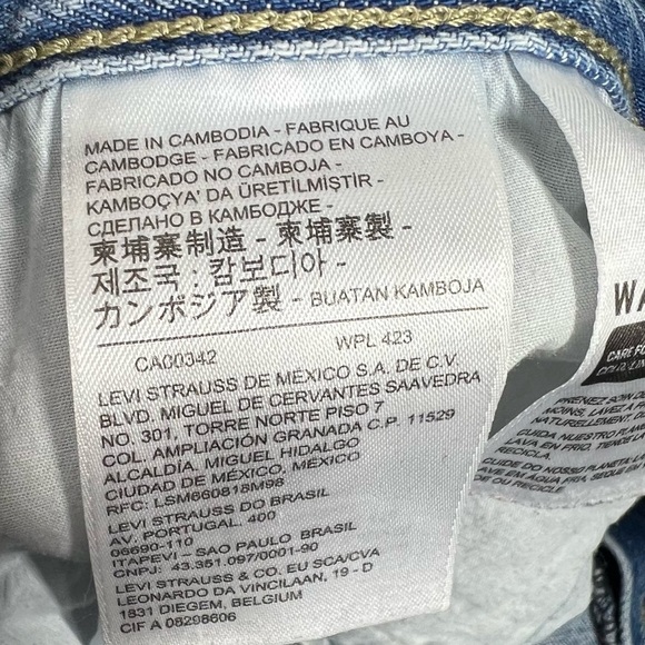LEVI'S Low Pro Straight Mid wash Jeans - Picture 8 of 8